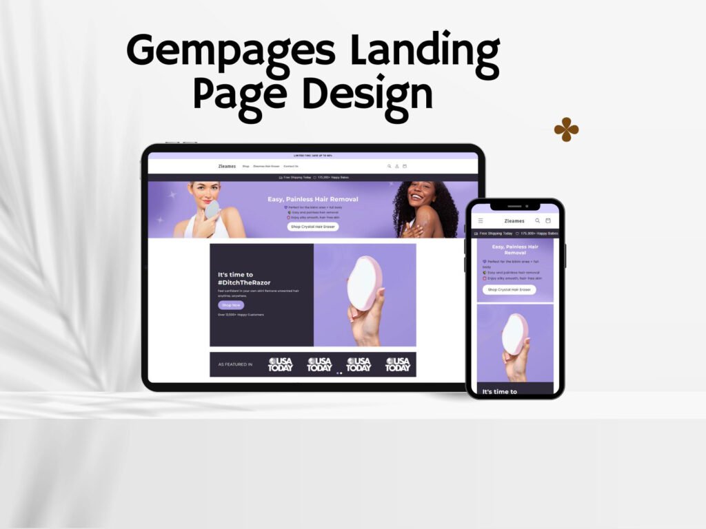 Gempages Landing Page Design